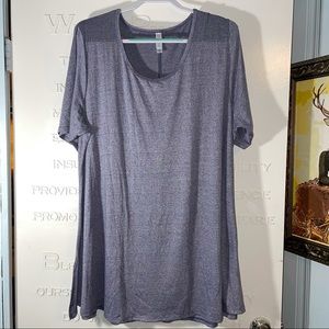 LLR Perfect Tee - Heathered navy (Tunic) 3x EUC